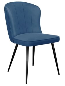 Кухонный стул 209, микровелюр B8 blue, ножки черные в Урае
