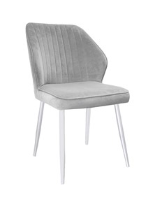 Кухонный стул 222 v08 светло-серый, ножки белые в Радужном