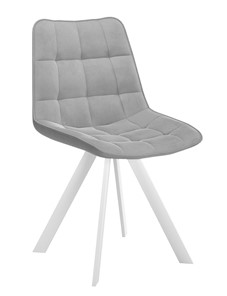Обеденный стул 229 Поворотный, Микровелюр B22 Grey / опоры белые в Лянторе