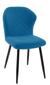 Кухонный стул 239 синий, ножки черные в Ханты-Мансийске