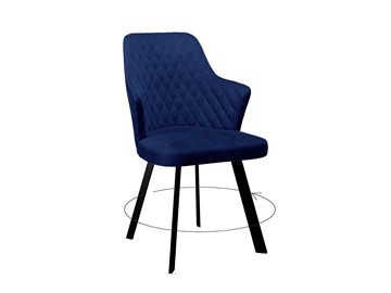 Обеденный стул 245 Поворотный синий/черный в Нефтеюганске