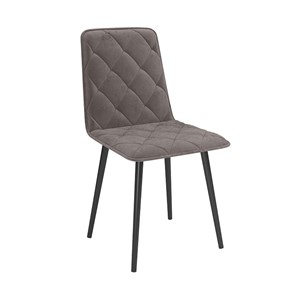 Обеденный стул Антика, велюр тенерифе стоун/Цвет металл черный в Сургуте