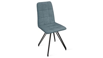 Обеденный стул Аспен К4 (Черный муар/Микровелюр Duna Dustry Blue) в Лангепасе