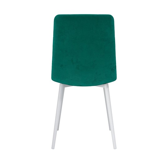 Кухонный стул Белла, велюр тенерифе изумруд/Цвет металл белый в Сургуте - изображение 3