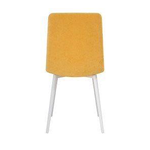 Обеденный стул Белла, велюр тенерифе куркума/Цвет металл белый в Лангепасе - предосмотр 3