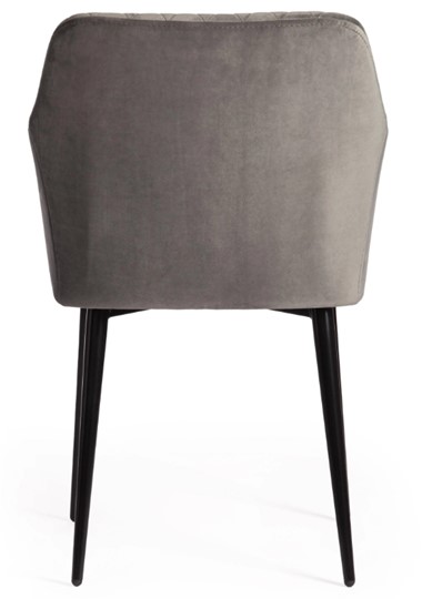 Обеденный стул BREMO (mod. 708) 58х55х83 серый barkhat 26/черный арт.19045 в Урае - изображение 3