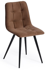 Обеденный стул CHILLY (mod. 7095) 45х53х88 коричневый barkhat 12/черный арт.14393 в Сургуте