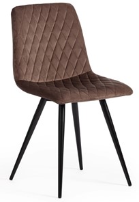 Обеденный стул CHILLY X (mod.7096) 45х53х88 коричневый barkhat 12/черный арт.18297 в Лангепасе