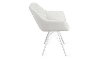 Кухонный стул Дастин К3 (Белый матовый/Кож.зам Polo White) в Лангепасе - предосмотр 1