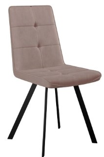 Обеденный стул DikLine 280 Микровелюр B5 Latte,опоры черные в Радужном - изображение