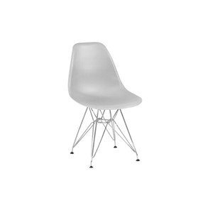 Обеденный стул derstuhl DSL 110 Chrom (светло-серый) в Сургуте