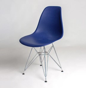 Обеденный стул DSL 110 Chrom (темно-синий) в Советском