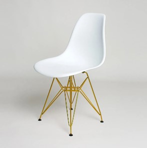 Обеденный стул derstuhl DSL 110 Gold (белый) в Нижневартовске