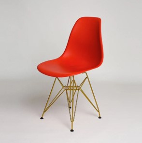 Обеденный стул DSL 110 Gold (красный) в Когалыме