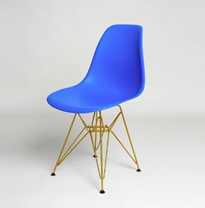 Обеденный стул DSL 110 Gold (синий) в Лангепасе