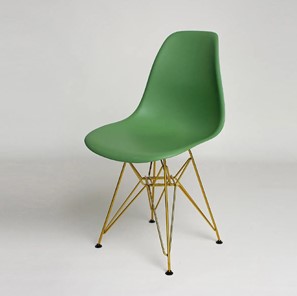 Обеденный стул DSL 110 Gold (темно-зеленый) в Лангепасе