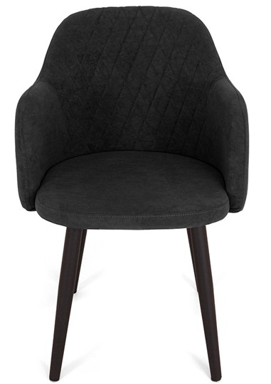 Кухонный стул Эспрессо-1, ноги черные круглые XXL (R38)/велюр T190 Горький шоколад в Лангепасе - изображение 1