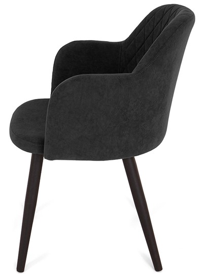 Кухонный стул Эспрессо-1, ноги черные круглые XXL (R38)/велюр T190 Горький шоколад в Лангепасе - изображение 2