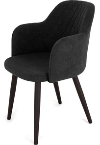 Кухонный стул Эспрессо-1, ноги черные круглые XXL (R38)/велюр T190 Горький шоколад в Нефтеюганске