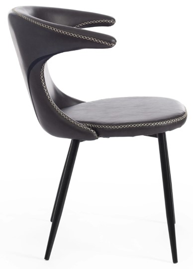 Кухонный стул FLAIR (mod. 9020) 60х56х78 серый 22/черный в Урае - изображение 1