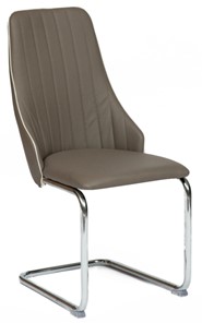 Обеденный стул FRATELLI (mod.8415) 44х62х97 пепельно-коричневый (окантовка слон.кость) в Урае