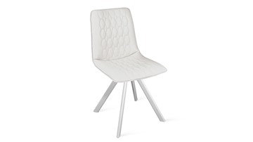 Обеденный стул Хьюго К2 (Белый матовый/Кож.зам Polo White) в Лангепасе