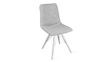 Кухонный стул Хьюго К3 (Белый матовый/Микровелюр Duna Silver) в Лангепасе