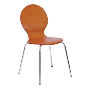 Обеденный стул Kelly wood chrome 450030-1X в Ханты-Мансийске