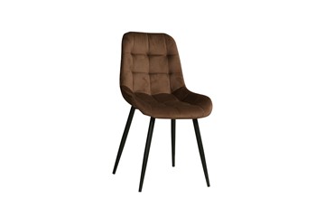 Обеденный стул Кварта, велюр тенерифе шоколад/металл черный в Лангепасе