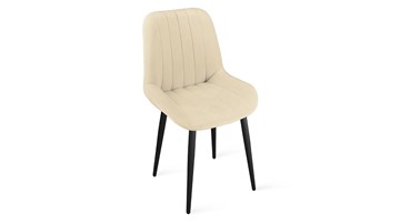 Обеденный стул Марвел Исп. 2 К1С (Черный муар/Велюр Confetti Cream) в Когалыме