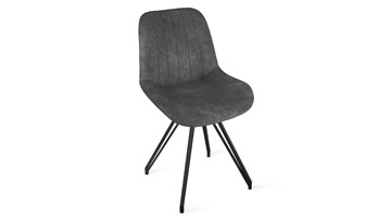 Обеденный стул Марвел Исп. 2 К4 (Черный муар/Микровелюр Wellmart Graphite) в Когалыме
