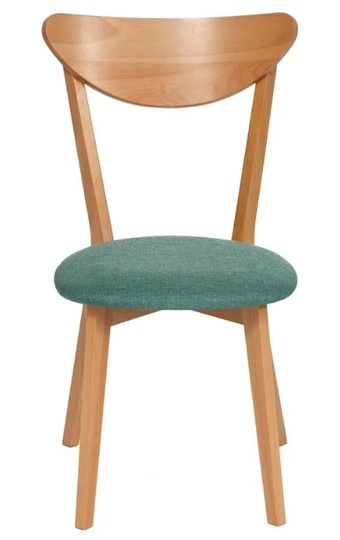 Кухонный стул MAXI (Макси), бук/ткань 86x48,5x54,5 Морская волна/ натуральный бук арт.19590 в Лангепасе - изображение 1