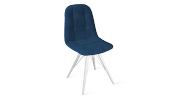 Обеденный стул Райс К3 (Белый матовый/Велюр Confetti Blue) в Лангепасе