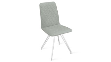 Обеденный стул Стенли К4 (Белый матовый/Велюр Confetti Silver) в Лангепасе