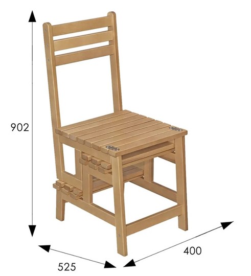 Обеденный стул стремянка Массив (бук) в Нижневартовске - изображение 1
