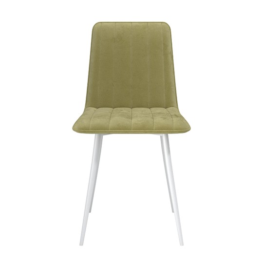Обеденный стул Тахо, велюр тенерифе нефрит/Цвет металл белый в Радужном - изображение 1