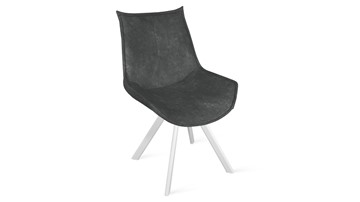 Обеденный стул Тейлор Исп. 2 К2 (Белый матовый/Микровелюр Wellmart Graphite) в Лангепасе