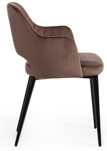 Обеденный стул VALKYRIA (mod. 711) 55х55х80 коричневый barkhat 12/черный арт.19001 в Урае - предосмотр 1