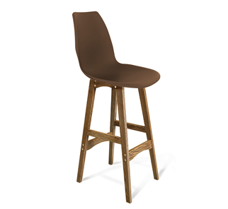 Барный стул SHT-ST29/S65 (коричневый ral 8014/дуб брашированный коричневый) в Лангепасе