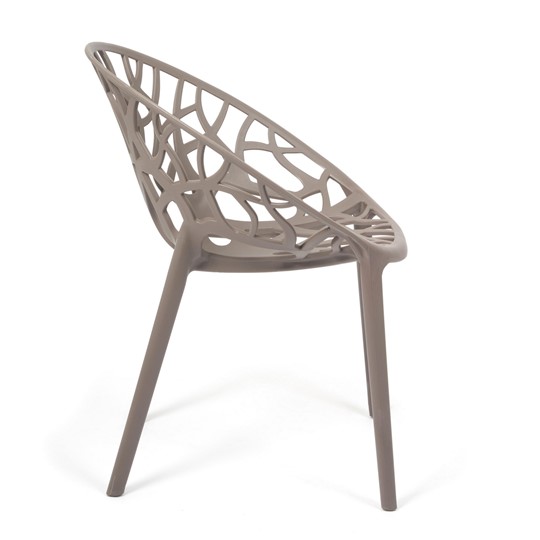 Кресло кухонное BUSH (mod.017) пластик 60*58,5*80 серый, арт.19622 в Урае - изображение 2