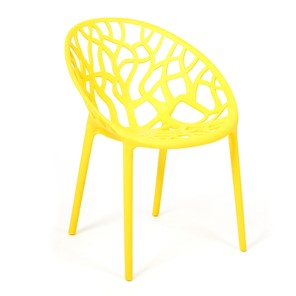 Кресло кухонное BUSH (mod.017) пластик 60*58,5*80 желтый, арт.19619 в Югорске