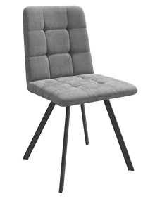 Обеденный стул Dikline 281 PRO Микровелюр B22 Grey опоры черные в Радужном