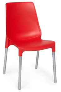 Кухонный стул GENIUS (mod 75) 46x56x84 красный/ножки хром арт.12830 в Лангепасе