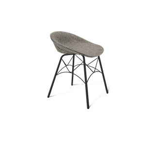 Обеденный стул SHT-ST19-SF1 / SHT-S107 (коричневый сахар/черный муар) в Когалыме