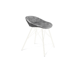 Обеденный стул SHT-ST19-SF1 / SHT-S37 (дымный/белый муар) в Урае