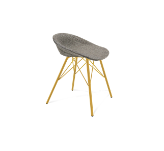 Обеденный стул SHT-ST19-SF1 / SHT-S37 (коричневый сахар/золото) в Нижневартовске
