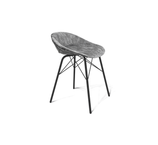 Обеденный стул SHT-ST19-SF1 / SHT-S64 (дымный/черный муар) в Нижневартовске