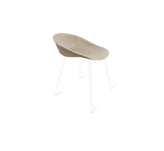 Обеденный стул SHT-ST19-SF1 / SHT-S95-1 (ванильный крем/белый муар) в Когалыме