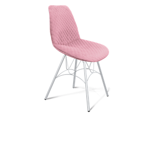 Обеденный стул SHT-ST29-С22 / SHT-S100 (розовый зефир/хром лак) в Советском