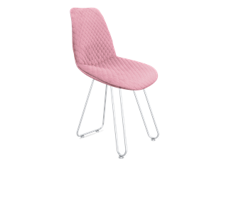 Обеденный стул SHT-ST29-С22 / SHT-S106 (розовый зефир/хром лак) в Лангепасе